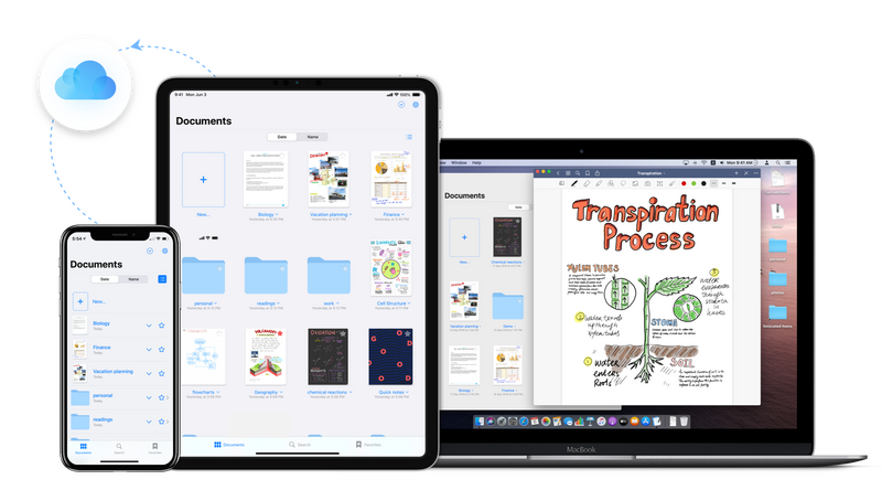 Illustration : GoodNotes est compatible nativement avec les Mac M1
