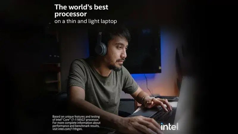 L'image du jour : Intel fait la promo du "meilleur CPU du monde" avec un MacBook Pro