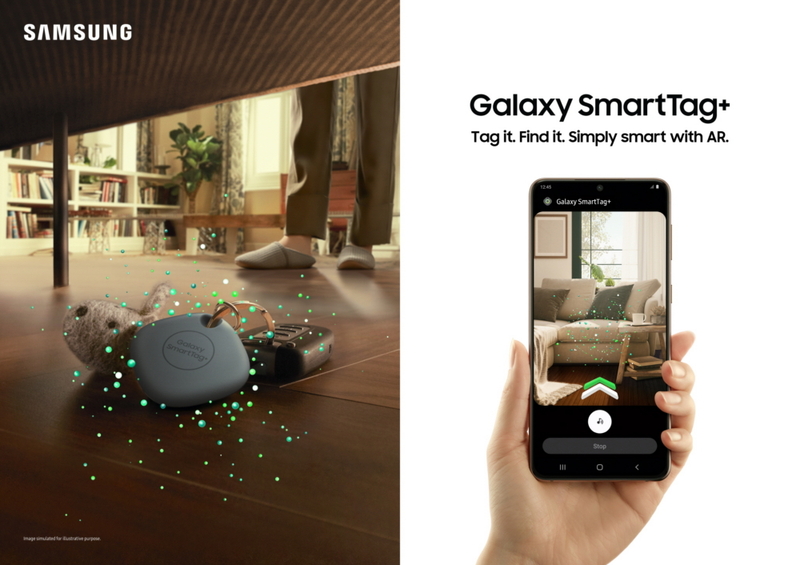 Illustration : Samsung lancera ses balises UWB Galaxy SmartTag+ le 16 avril