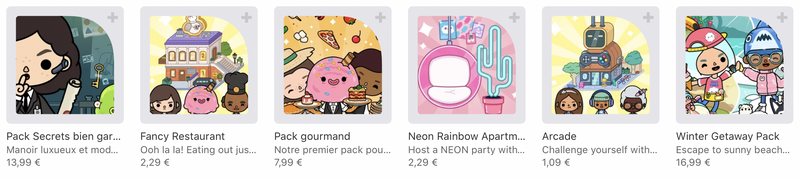Illustration : Pour les vacances, Toca Boca a fait le plein de packs !