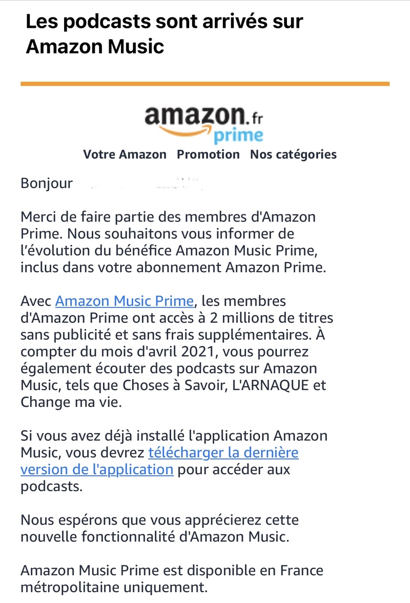 Illustration : Les podcasts sont arrivés sur Amazon Music