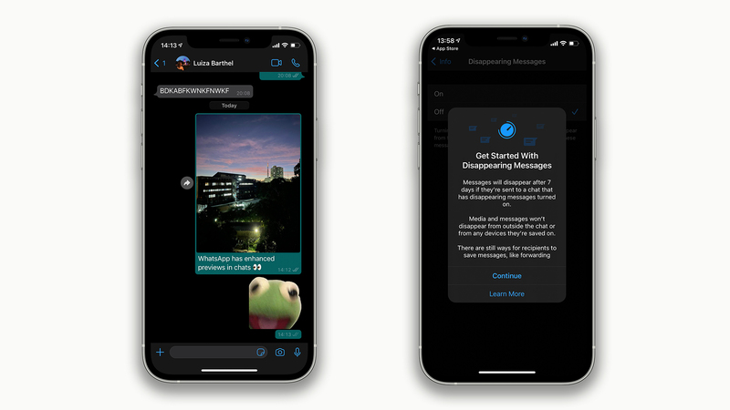 Illustration : WhatsApp : nouvel aperçu des photos et vidéos sur iOS