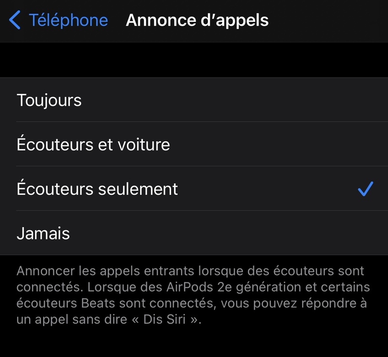 Illustration : iOS 14.5 permet de prendre les appels via Siri avec des écouteurs Apple/Beats