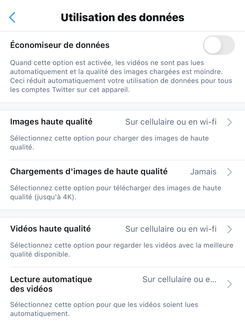 Illustration : L'app Twitter permet de visualiser / télécharger des images 4K