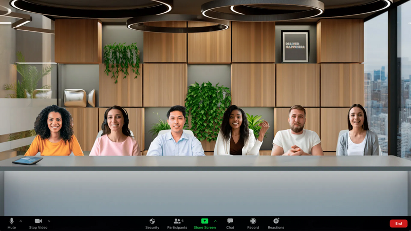 Illustration : Zoom déploie sa fonctionnalité "Immersive View"