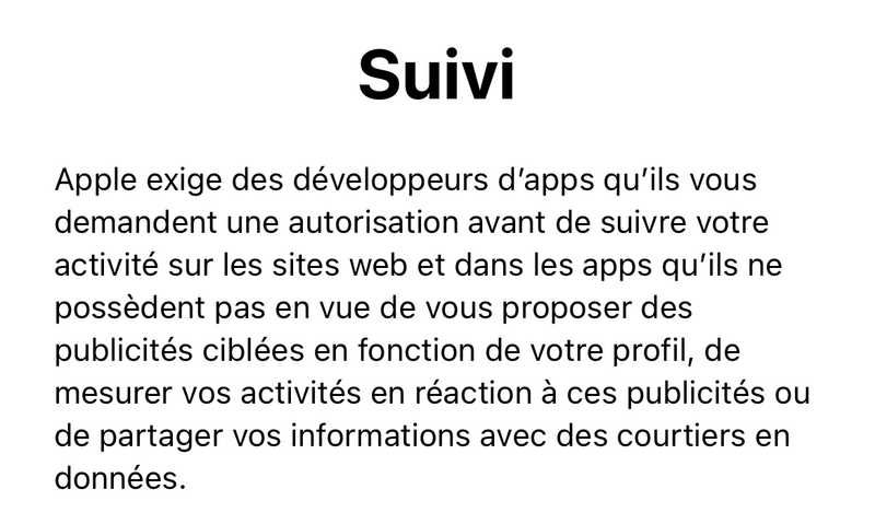 Illustration : iOS 14.5 : comment configurer le suivi des applications