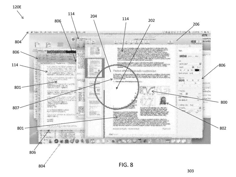 Illustration : Et si l'iPad pouvait détecter le regard et déterminer une zone de lecture sécurisée