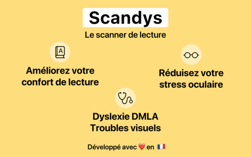 Illustration : Scandys : une app française pour les personnes ayant des troubles de la lecture