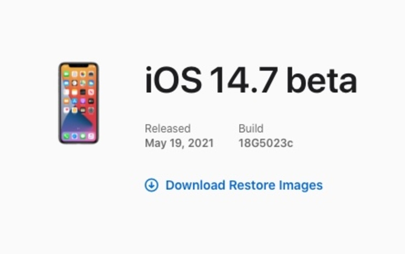 Illustration : Une première bêta pour iOS/iPadOS 14.7