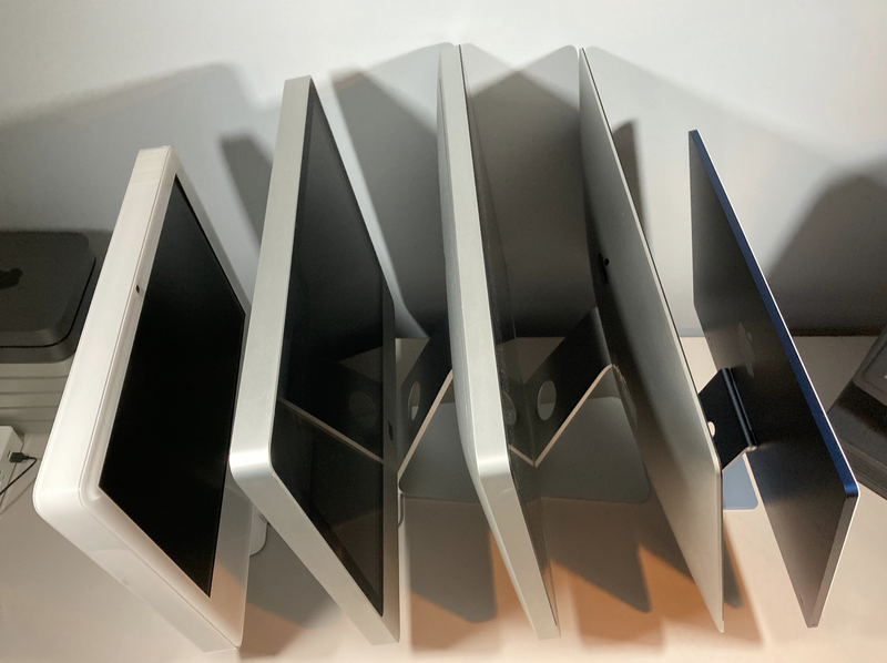 Illustration : L'image du jour : la finesse d'une lignée d'iMac en une seule photo