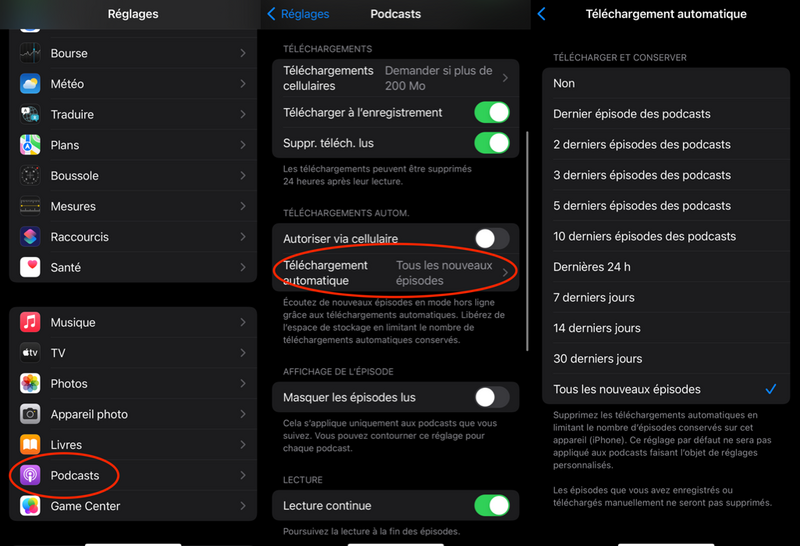 L'App Podcasts s'améliorera avec iOS/iPadOS 15.5 et macOS 12.4