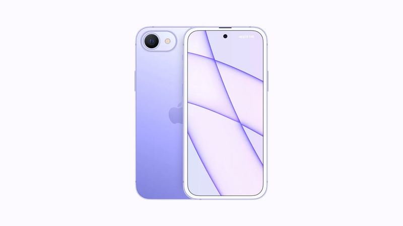 Illustration : Concept : un iPhone SE avec un petit point à la place de l'encoche