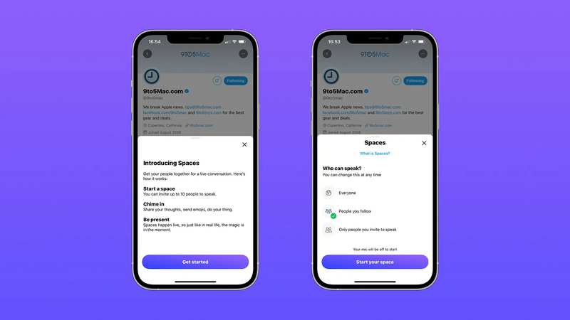 Illustration : Twitter ouvre ses "Espaces" sur le web