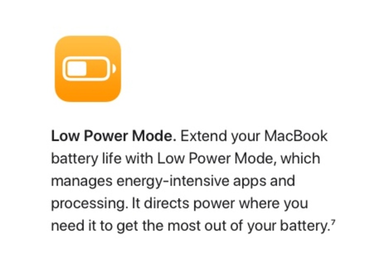 Illustration : Le mode économie d'énergie débarque sur macOS Monterey