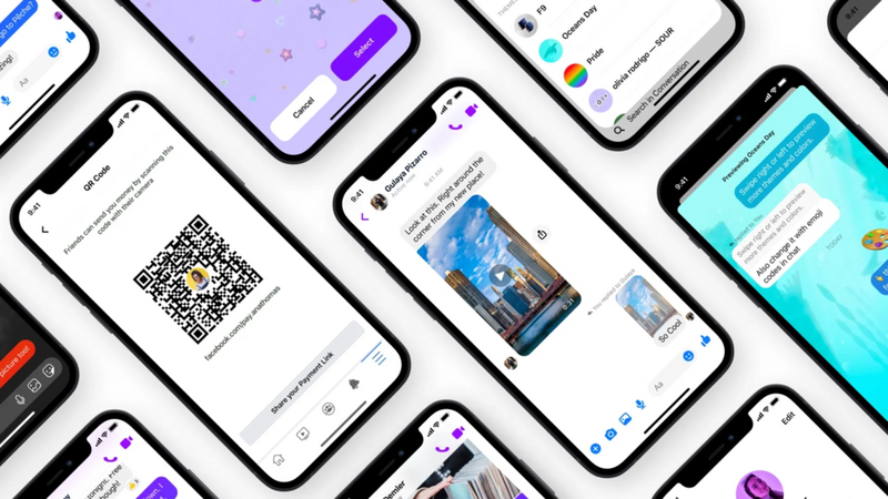 Illustration : Facebook Messenger (iOS) : QR codes, paiement en ligne, réponse rapide, personnalisation