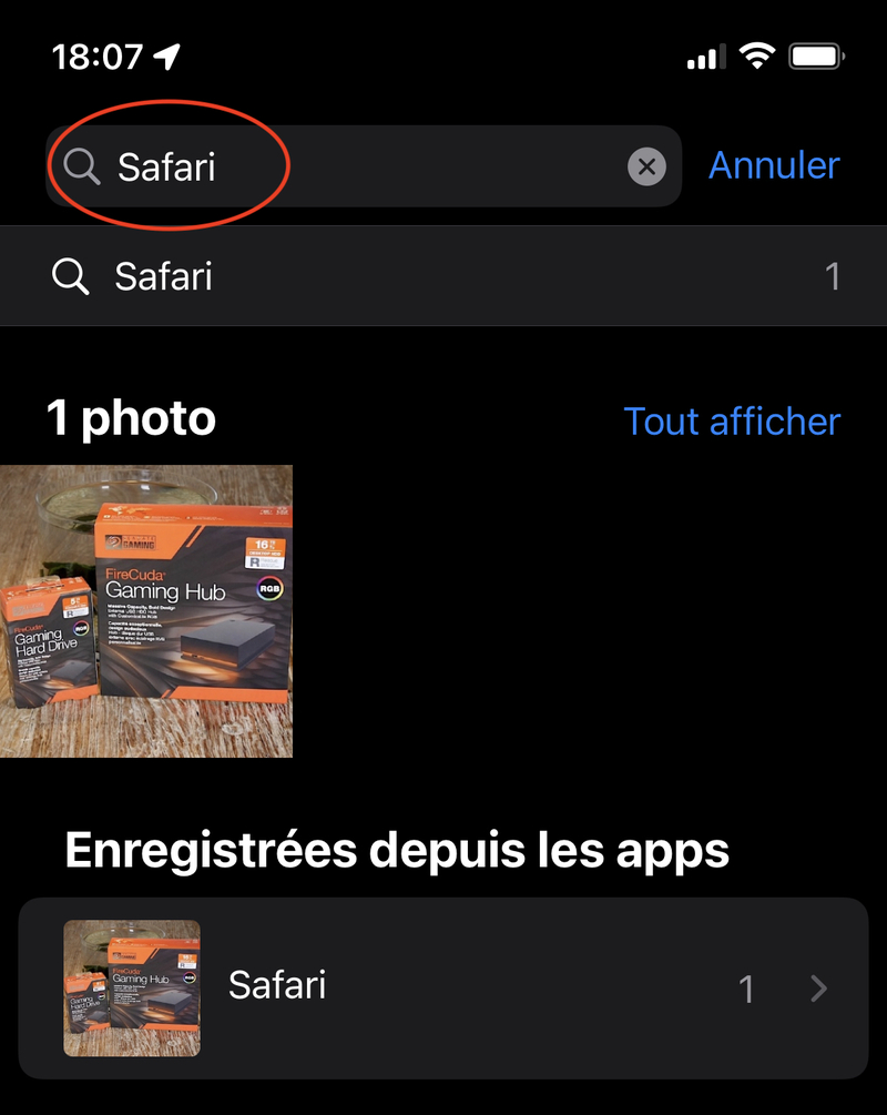 Illustration : iOS/iPadOS 15 : Photos indique de quelle application provient une image