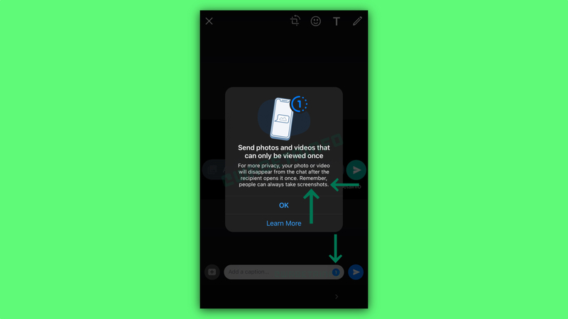 Illustration : WhatsApp teste l'autodestruction des images et vidéos "façon Snapchat"