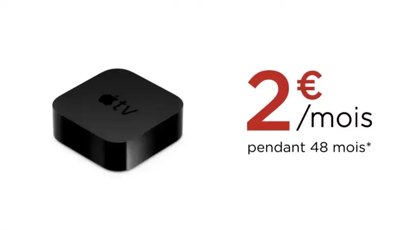 Free propose une Apple TV 4K pour 2€ par mois (sur 48 mois) avec ses Freebox