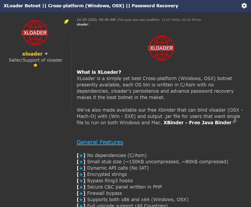 Illustration : XLoader : le virulent malware pour Windows frappe désormais macOS