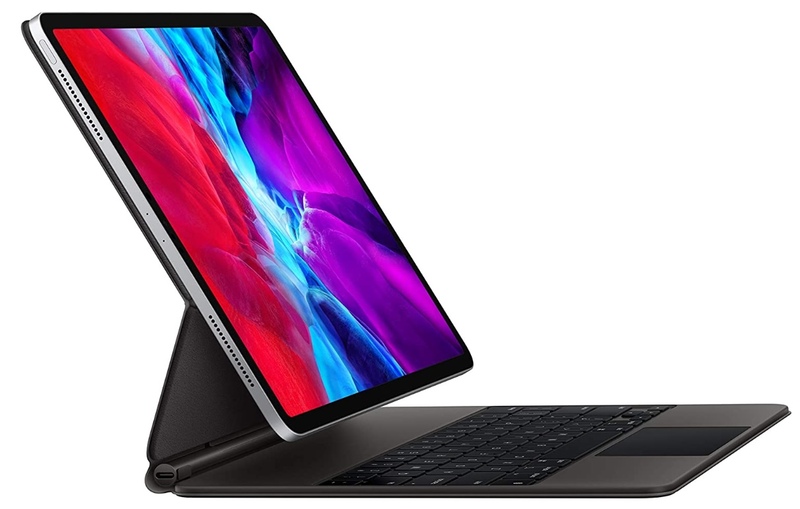 Illustration : Promos : iPad Pro 2020 12,9" 256 Go à 1002€, Magic Keyboard 12,9" à 269€
