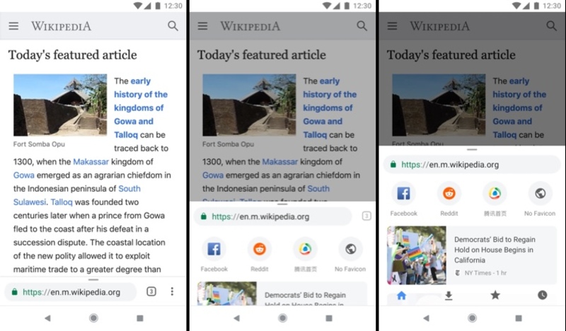 Illustration : Safari iOS 15 : Google avait tenté une refonte similaire pour Chrome en 2016