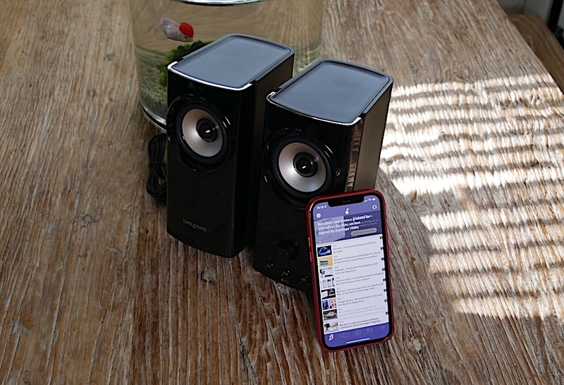 Illustration : Test express des enceintes Creative T60 (Bluetooth, USB-C, mini jack) à 79€