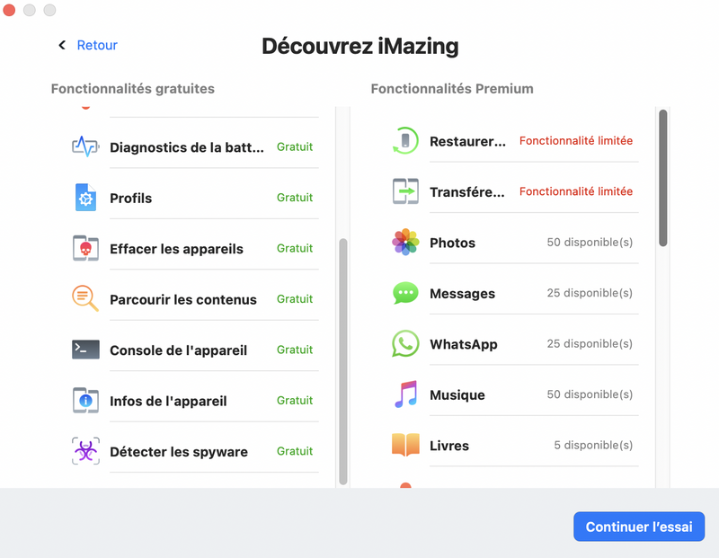 Illustration : iMazing propose un outil pour trouver des traces de Pegasus sur son iPhone