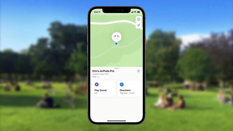 Illustration : iOS 15 pourrait afficher les AirPods Pro/Max dans le réseau "Localiser" via l'Apple ID