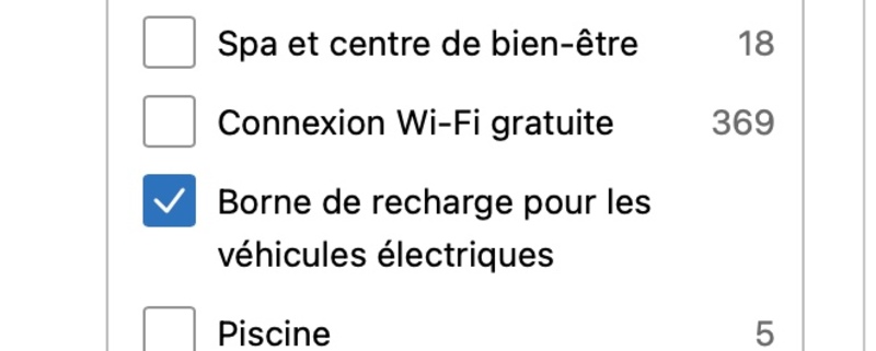 Illustration : Airbnb, Booking : une option "chargeur EV" utilisée à toutes les sauces