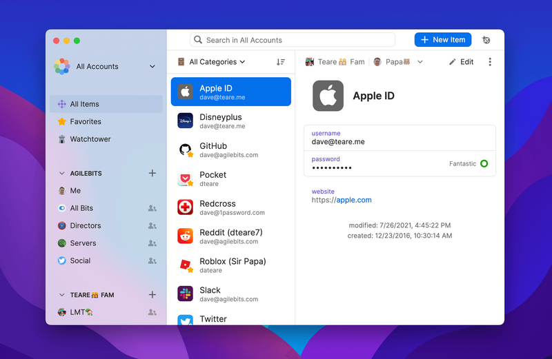 Illustration : Le gestionnaire 1Password 8 pour Mac arrive en version Early Access (Watchtower…)