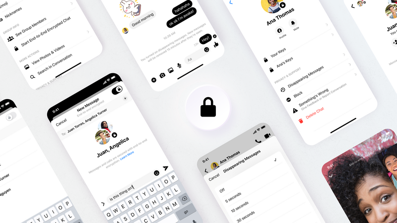 Illustration : Facebook Messenger annonce le chiffrement de bout en bout de ses appels vidéo et audio