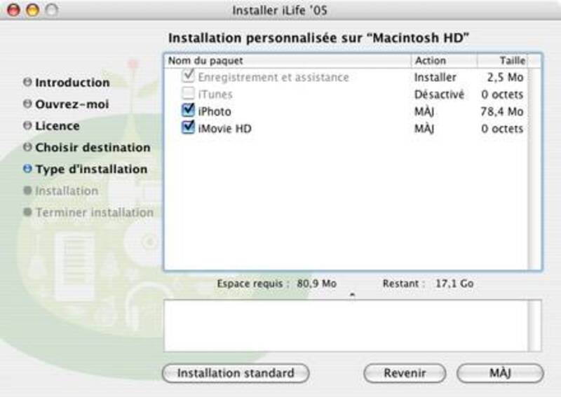 Illustration : iLife '05 : petites images