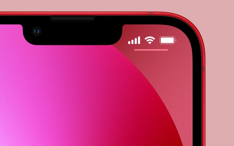 Illustration : iPhone 13 : pas d'affichage du pourcentage de la batterie ?