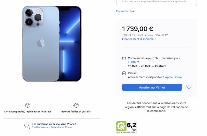 Illustration : Les premiers iPhone 13 sont expédiés, les délais s'allongent jusqu'en novembre (iPad mini)