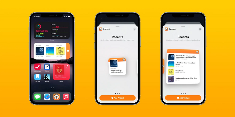 Illustration : Overcast : prise en charge des widgets et nouvelles fonctionnalités pour CarPlay