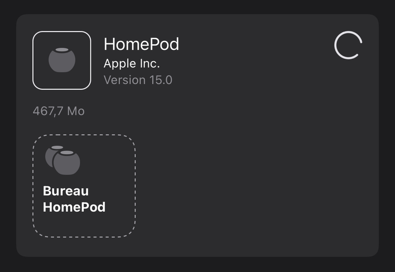 Illustration : Les HomePod ont également droit à leur mise à jour