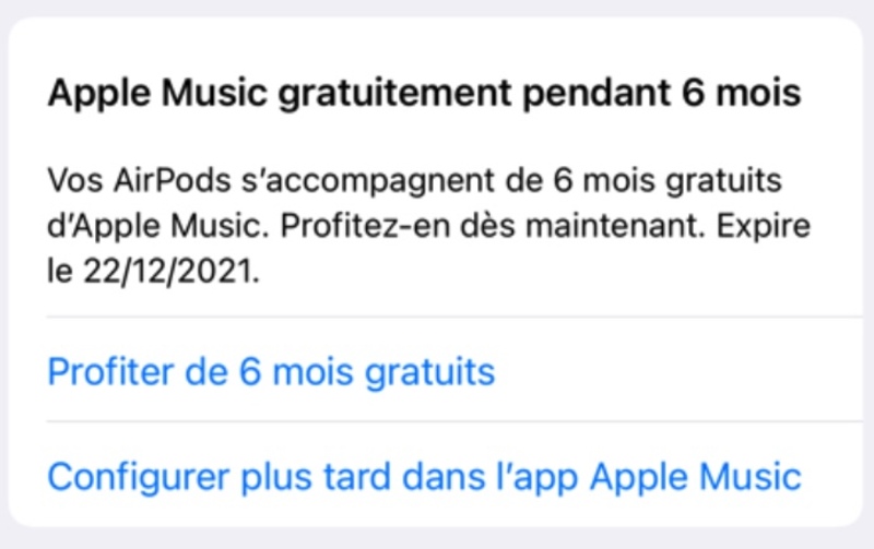 Illustration : 6 mois d'Apple Music offerts pour les possesseurs d'AirPods et de produits Beats
