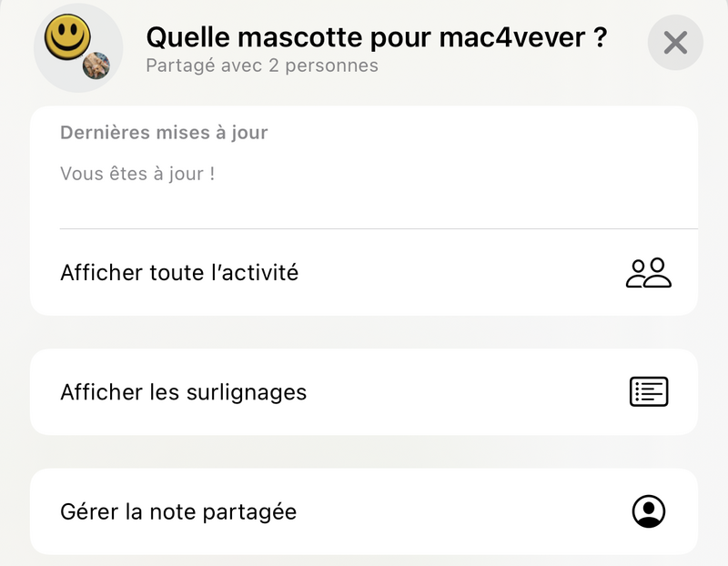 Illustration : iOS-iPadOS 15 : les nouveautés de Notes (notes partagées, note rapide, notification...)