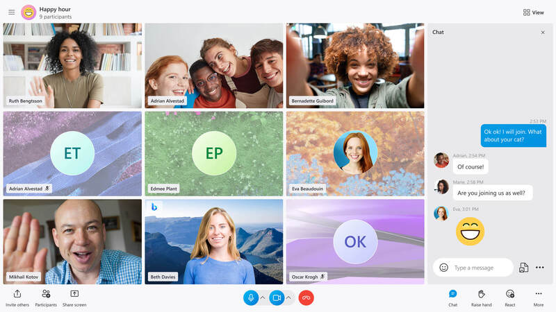 Illustration : Microsoft modernise l'interface de Skype et ajoute des fonctionnalités