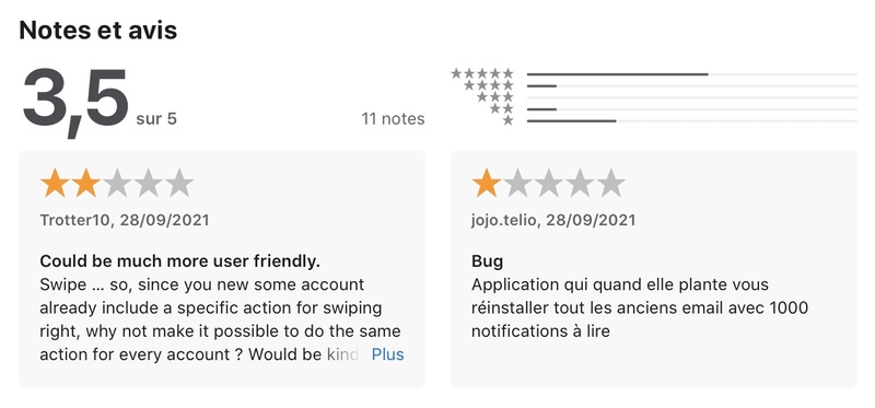 Illustration : L’App Store permet enfin d’évaluer les applications d'Apple