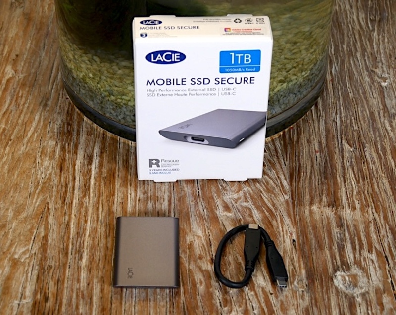 Illustration : Test express du SSD USB-C 3.2 Gen2 Mobile SSD Secure de LaCie (1 050 Mo/s)
