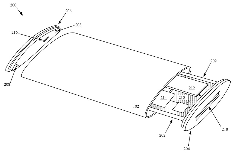 Illustration : Clavier virtuel pour les Apple Glasses (avec correction automatique) et iPhone ovoïde