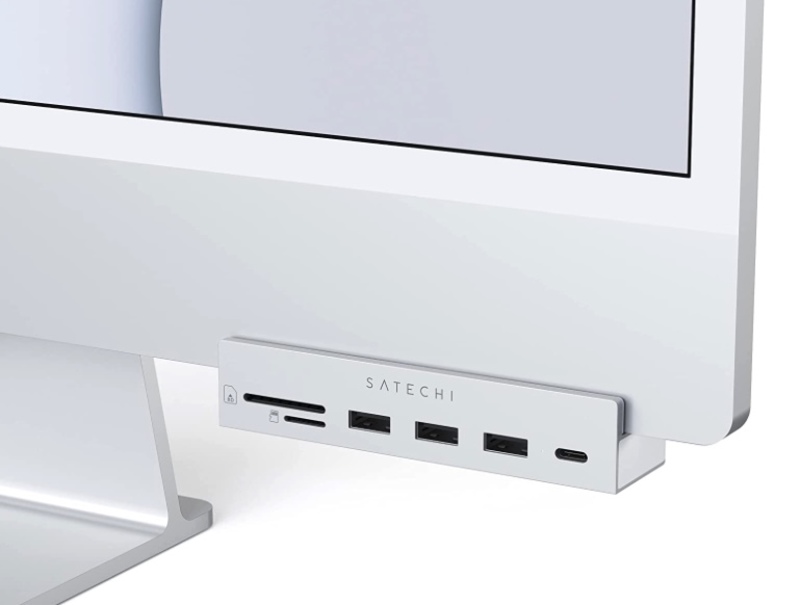 Illustration : Le hub USB-C de Satechi pensé pour les iMac M1 est disponible à 64€ (+frais de port)