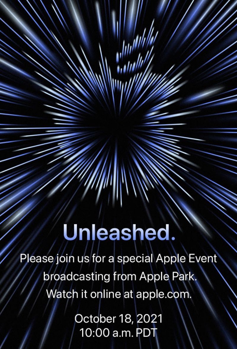 Unleashed : Apple tiendra sa keynote le 18 octobre (nouveaux MacBook Pro en approche)