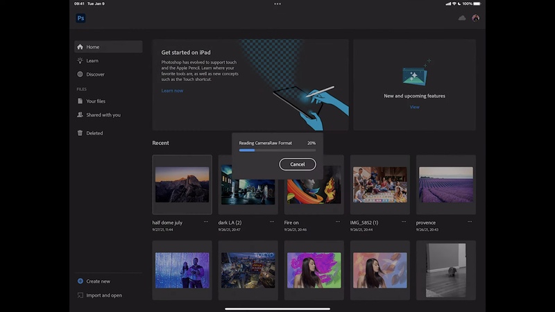 Illustration : Photoshop pour iPad va bientôt prendre en charge Camera Raw