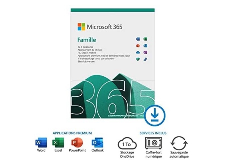 Illustration : Promos : 1 an de Microsoft 365 Famille à 79€, eufyCam 2C à 189€, Ring Alarm à 179€