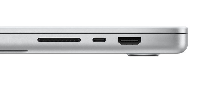 Illustration : Seulement du HDMI 2.0 pour les MacBook Pro 2021