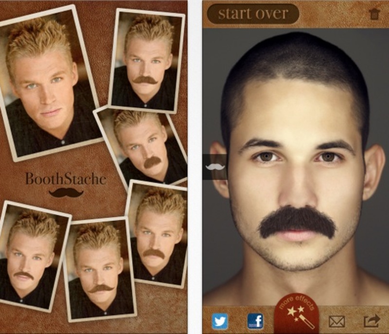 Illustration : BoothStache gratuit pour iOS, seriez-vous beau avec une moustache