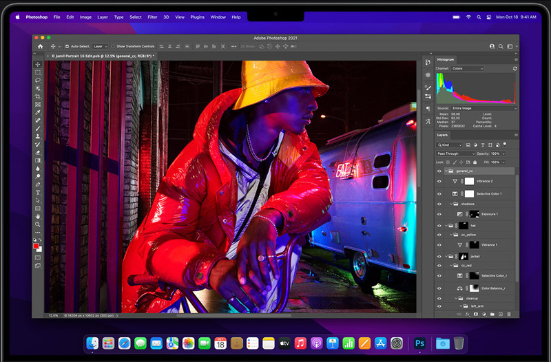 Illustration : MacBook Pro 14/16" : macOS Monterey cache l'encoche en mode plein écran