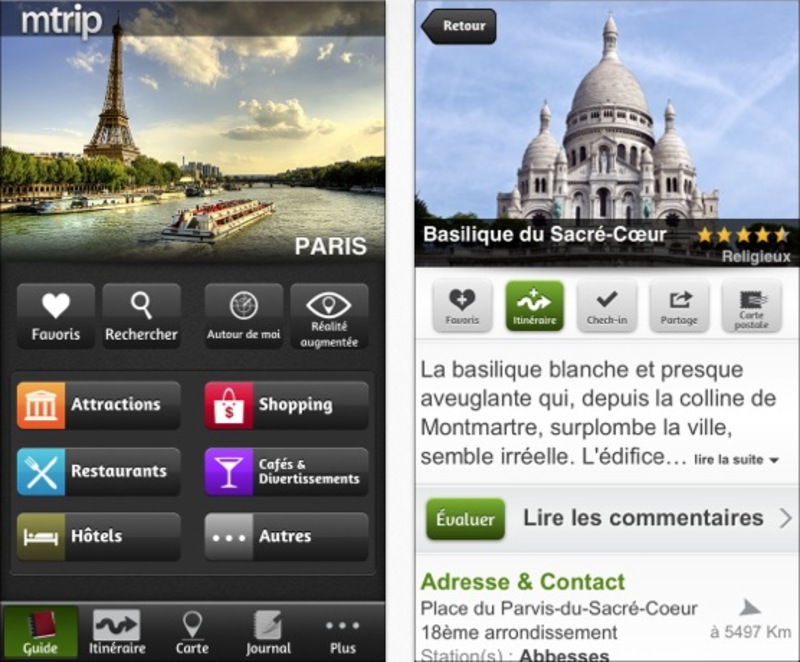 Illustration : mTrip, les guides iOS deviennent carnets de voyage, 6 gratuits aujourd'hui